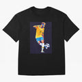 Neymar Jr Wpap pop art Oversized T-Shirt Keep the Legacy of the FIFA World Cup 2026 Group Stage Journey through Messi, Neymar and Mbappe Highlights, England Pride, Match Day Excitement, Supporter Culture, Golden Goals and Global Football Passion;