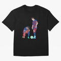 Messi and Neymar Football Free Kick Classic T-Shirt Enjoy FIFA World Cup 2026 Spirit, Highlighting Argentina, CR7 and Messi, Supporter Pride, Iconic Celebrations, Legendary Names and Global Match Day Energy; Ideal for Passionate Fans Who Love