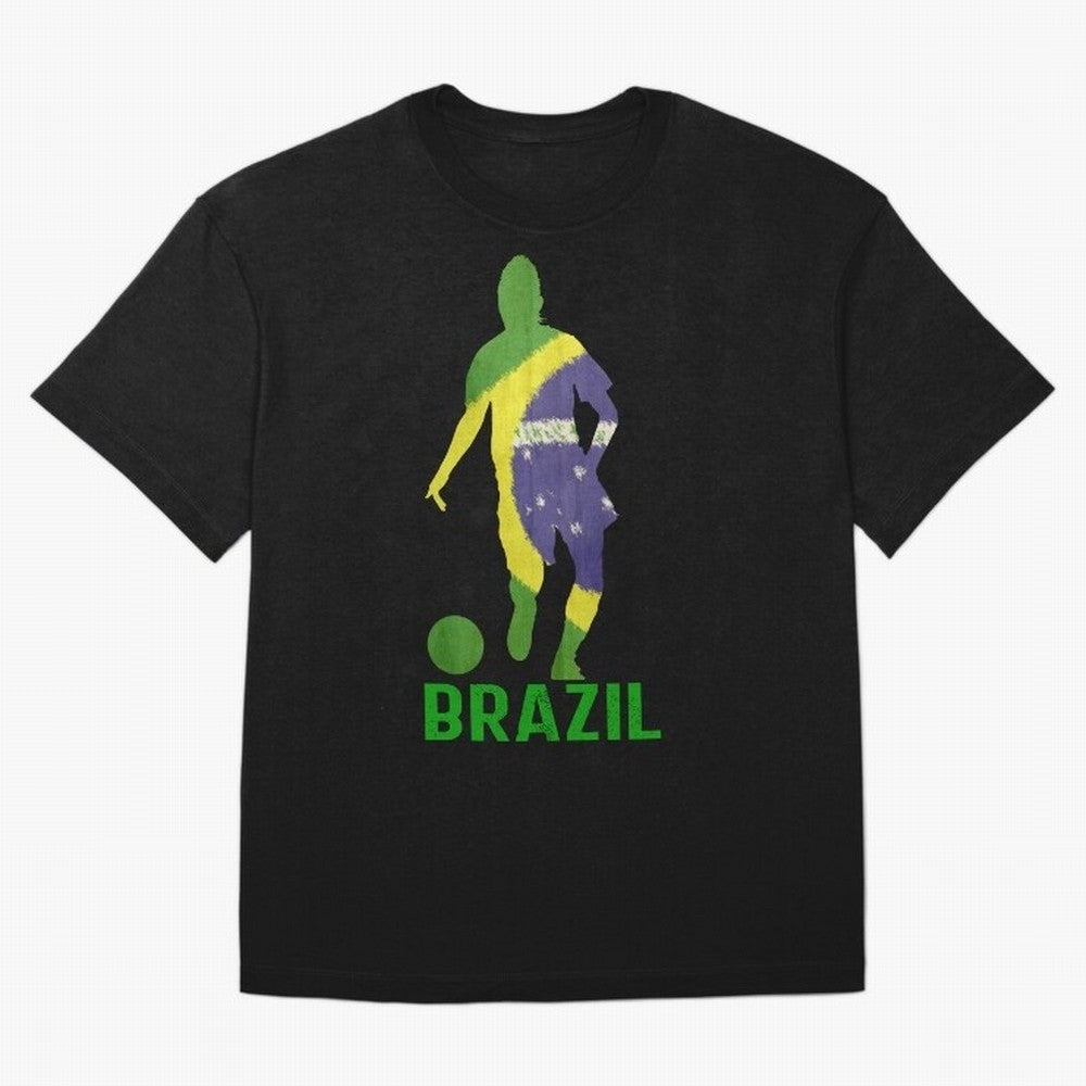 Brazil Essential T-Shirt Join Supporters Worldwide for FIFA World Cup 2026 Group Stage Capturing Messi, Neymar and Mbappe, England and Germany Energy, Goal Celebration Energy, Supporter Heritage, Football Icons and Worldwide Tournament Joy; Ideal