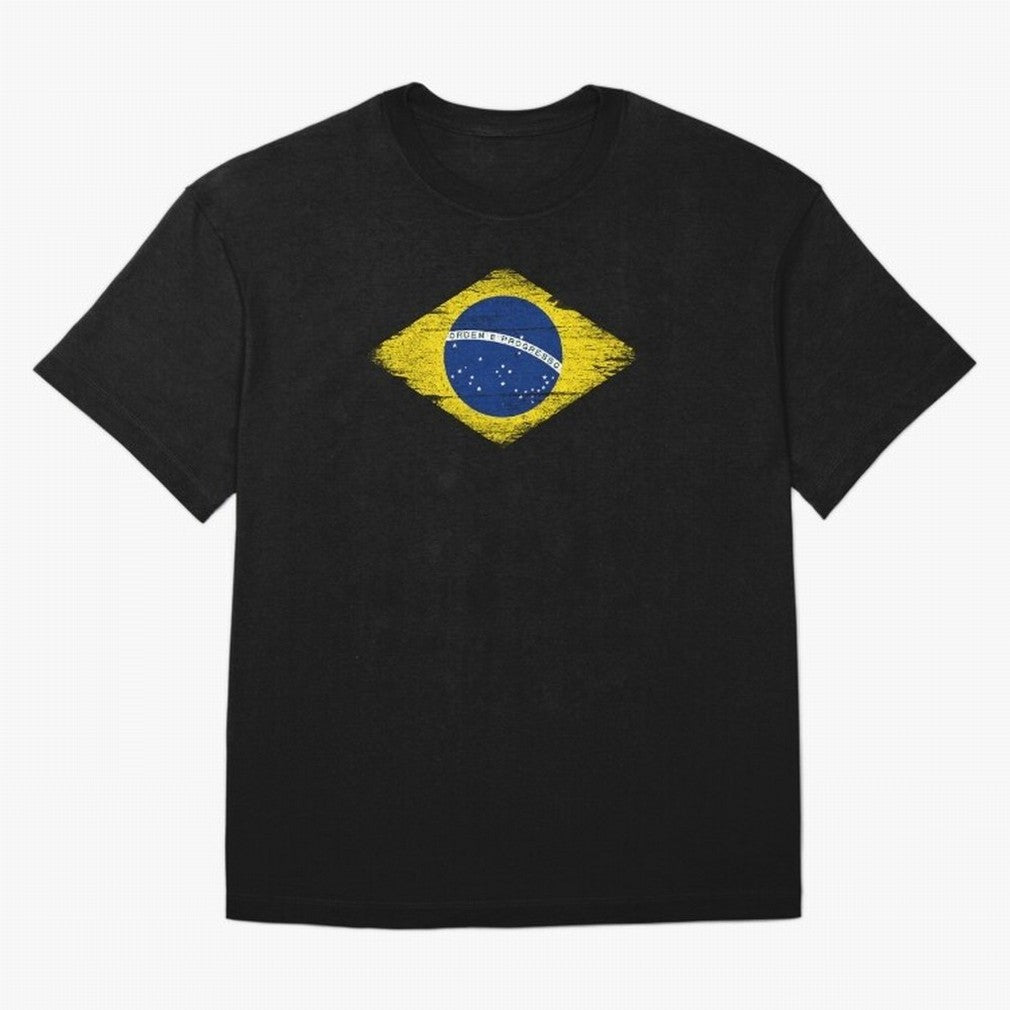 Brazil Flag Design Oversized T-Shirt Bring a Vintage Feel to FIFA World Cup 2026 for Fans of Neymar, Haaland and Cristiano Ronaldo and France and Portugal, Bringing Supporter Pride, Iconic Celebrations, Legendary Names and Global Match Day Energy;