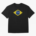 Brazil Flag Design Oversized T-Shirt Bring a Vintage Feel to FIFA World Cup 2026 for Fans of Neymar, Haaland and Cristiano Ronaldo and France and Portugal, Bringing Supporter Pride, Iconic Celebrations, Legendary Names and Global Match Day Energy;