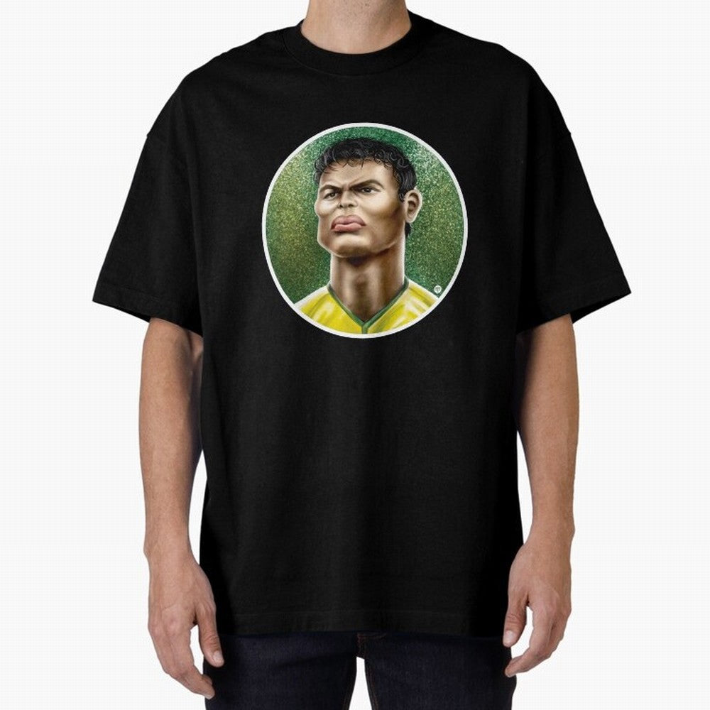 Footballicature : Thiago Silva Classic T-Shirt Represent the Passion of FIFA World Cup 2026 USA Canada Mexico for Fans of CR7 and Argentina, Bringing Game Day Rituals, Football Legends, Country Pride and the Road to the Final; Created for Match Day