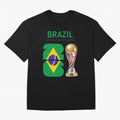 World Cup 2026, IMG 018, BRAZIL 002 Oversized T-Shirt Experience Global Football Passion for FIFA World Cup 2026 USA Canada Mexico, Driven by Mbappe and Neymar, Spain and Netherlands, Match Day Excitement, Supporter Culture, Golden Goals and Global