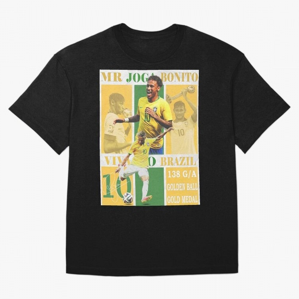 Neymar Jr Brazil National Team Soccer Poster - Iconic Selecao Art Print Classic T-Shirt Stand Out with Spirit from FIFA World Cup 2026 Group Stage Spirit, with Brazil, Haaland, Football Passion, Legendary Performances, Festival Vibes and Supporter