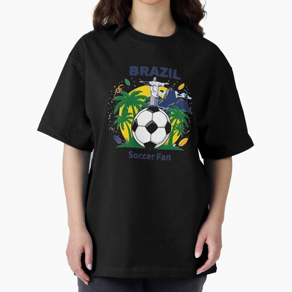 Brazil Soccer Fan T-shirt Classic T-Shirt Capture the FIFA World Cup 2026 Group Stage Journey through Neymar, Haaland and Cristiano Ronaldo Highlights, Brazil Pride, Stadium Memories, Football Loyalty, International Chants and Championship