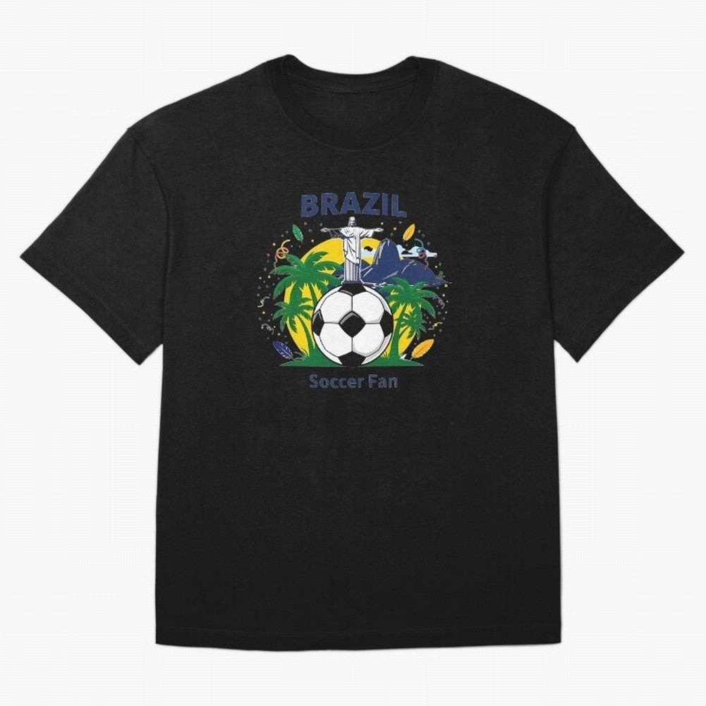 Brazil Soccer Fan T-shirt Classic T-Shirt Capture the FIFA World Cup 2026 Group Stage Journey through Neymar, Haaland and Cristiano Ronaldo Highlights, Brazil Pride, Stadium Memories, Football Loyalty, International Chants and Championship