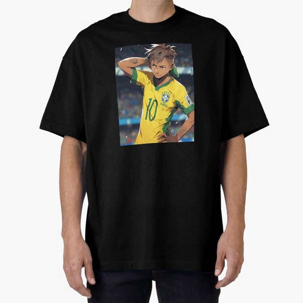 Neymar Anime Soccer Classic T-Shirt Show Support during FIFA World Cup 2026 Group Stage for Fans of Cristiano Ronaldo and Brazil, Portugal and Argentina, Bringing Stadium Chants, National Pride, Trophy Dreams and Unforgettable Football Memories;