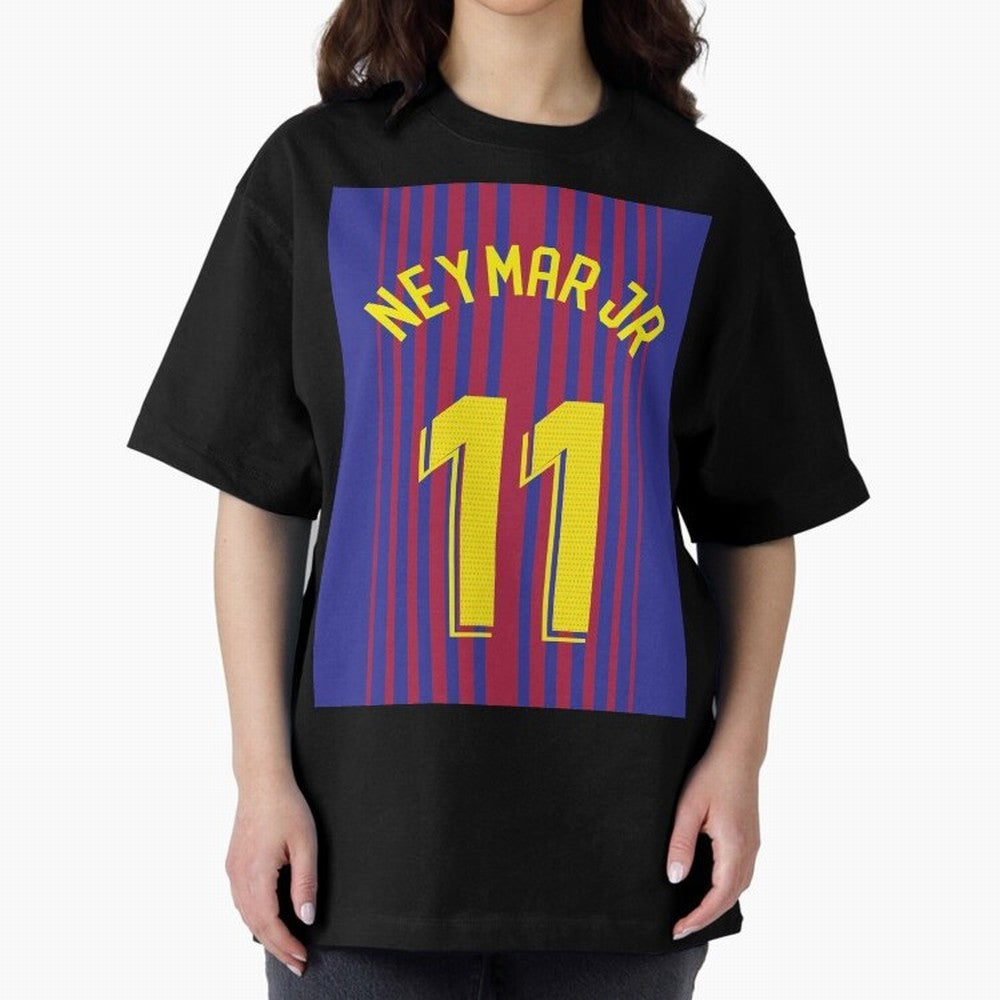 NEYMAR JR FOOTBALL SOCCER JERSEY BARCELONA Oversized T-Shirt Fuel the Hype around the FIFA World Cup 2026 Group Stage Journey through Mbappe and Neymar Highlights, England, France and Netherlands Pride, Soccer Culture, Superstar Moments, National