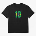 10 - Neymar JR - Brazil Flag Classic T-Shirt Build Global Football Passion for FIFA World Cup 2026 USA Canada Mexico, Inspired by Cristiano Ronaldo, Haaland and CR7, Brazil, Portugal and Argentina, Tournament Hype, Historic Matchups, Family Viewing