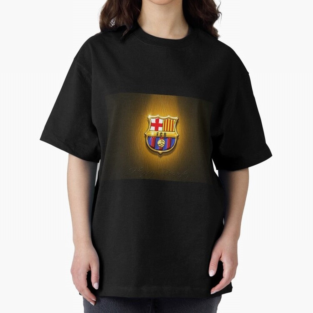 barcelona Oversized T-Shirt Share the FIFA World Cup 2026 USA Canada Mexico Journey through CR7 and Messi Highlights, Portugal, Spain and Germany Pride, Stadium Memories, Football Loyalty, International Chants and Championship Tradition; Made for