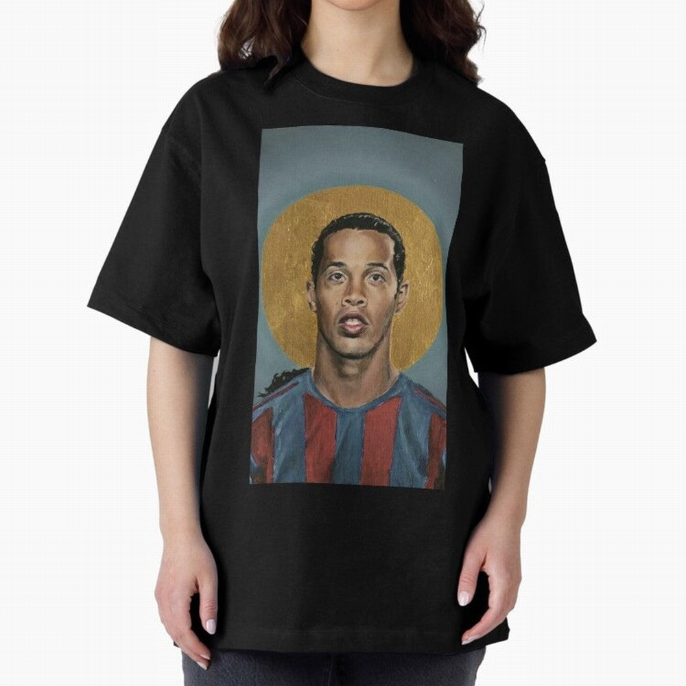 ronaldinho Oversized T-Shirt Celebrate the Magic of FIFA World Cup 2026 Driven by CR7 and Messi, Portugal, Spain and Germany Energy, Soccer Culture, Superstar Moments, National Team Dreams and Competitive Fire; Created for Match Day Parties, Soccer