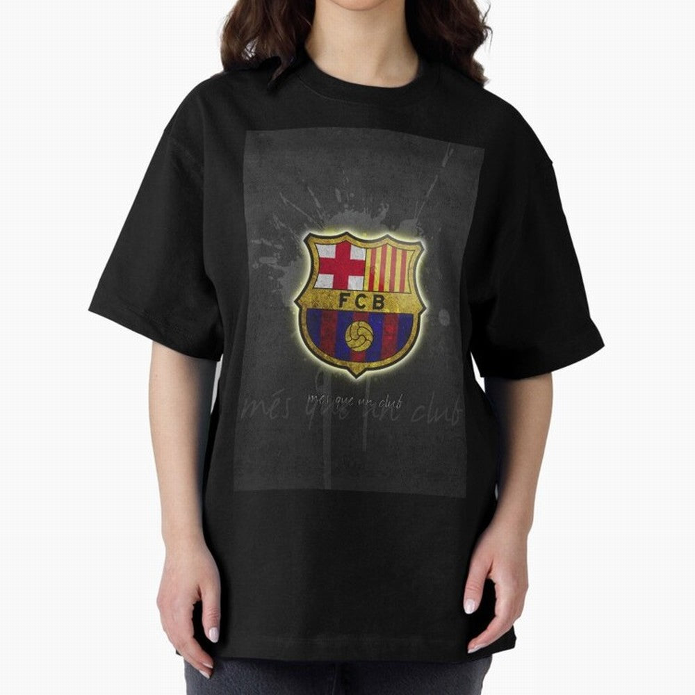 barcelona Oversized T-Shirt Support the FIFA World Cup 2026 Journey through Haaland and Mbappe Highlights, France and Portugal Pride, Supporter Pride, Iconic Celebrations, Legendary Names and Global Match Day Energy; Made for Collectors Who Enjoy