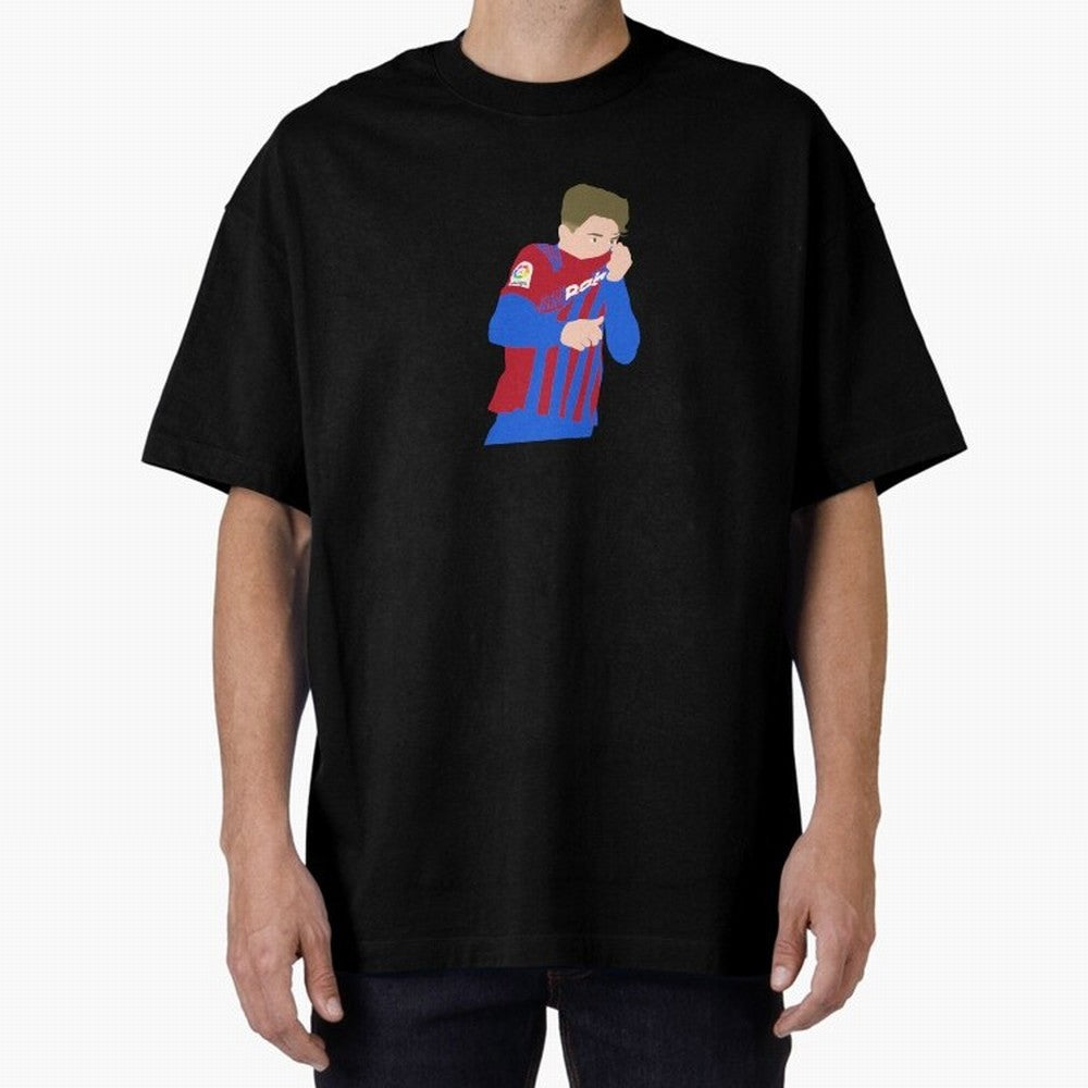 Gavi Barcelona Oversized T-Shirt Share the Excitement of FIFA World Cup 2026 Group Stage Spirit, Made for Spain, Neymar, Haaland and Cristiano Ronaldo, Vintage Soccer Flavor, Modern Football Stars, National Flags and Final Night Emotion; Made for