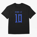 Neymar Jr Brazil White Jersey 2023 Oversized T-Shirt Carry the Dream of Match Day Hype around FIFA World Cup 2026 Group Stage, Haaland and Mbappe, Spain and Netherlands, Classic Soccer Heritage, Championship Pressure, Fan Loyalty and International