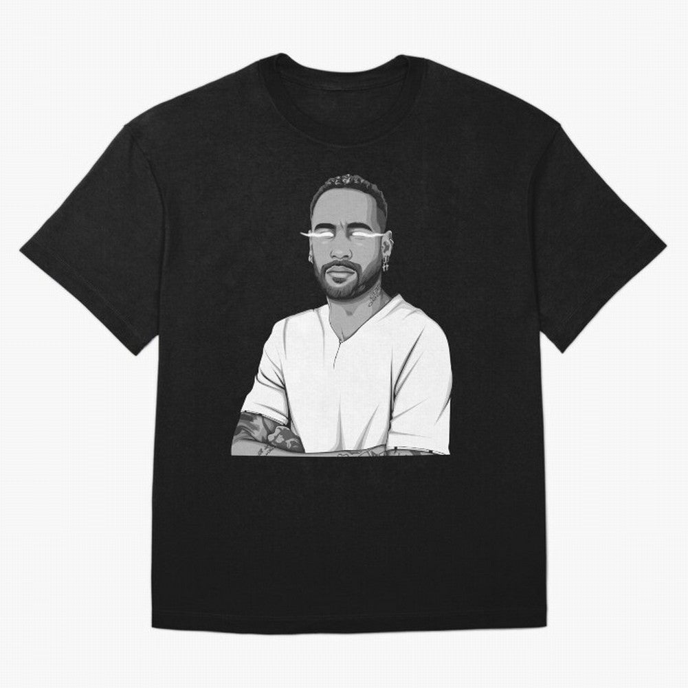 Neymar Jr. Black and White Version Oversized T-Shirt Back the Journey through FIFA World Cup 2026 USA Canada Mexico Made for Messi, Neymar and Mbappe, England and Germany Energy, Stadium Chants, National Pride, Trophy Dreams and Unforgettable