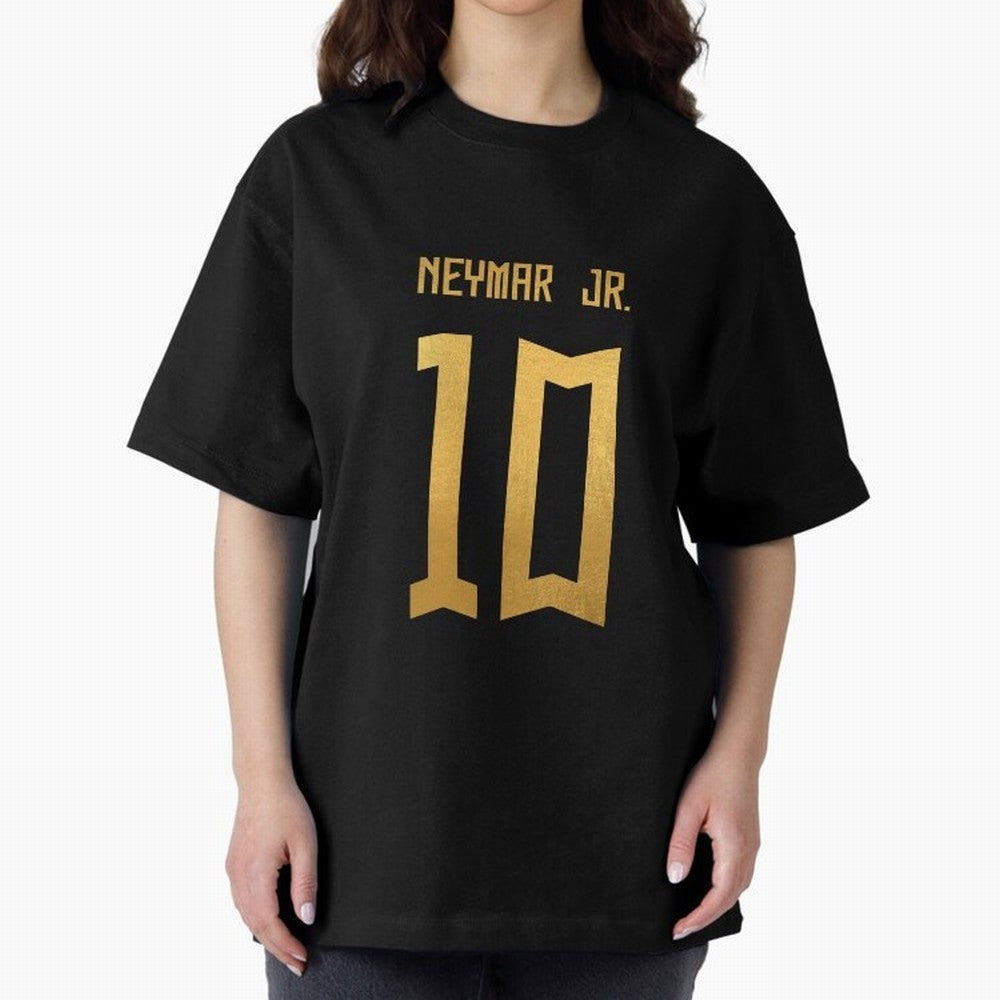 Copy of Neymar Jr Brazil Jersey 2023 Oversized T-Shirt Bring Bold Fan Energy to FIFA World Cup 2026 USA Canada Mexico for Fans of CR7 and Spain, Bringing Football History, Final Match Energy, Crowd Noise and Once in a Lifetime Moments; Ideal for