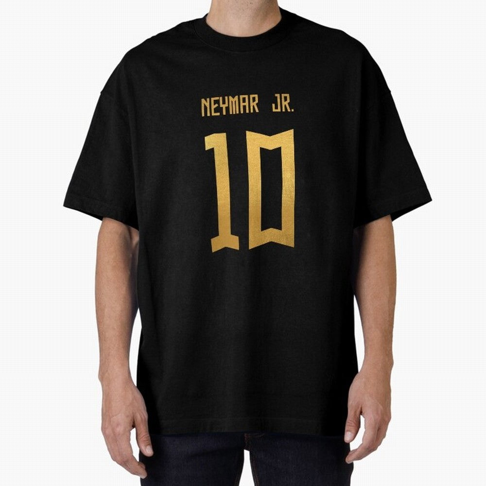 Copy of Neymar Jr Brazil Jersey 2023 Oversized T-Shirt Bring Bold Fan Energy to FIFA World Cup 2026 USA Canada Mexico for Fans of CR7 and Spain, Bringing Football History, Final Match Energy, Crowd Noise and Once in a Lifetime Moments; Ideal for