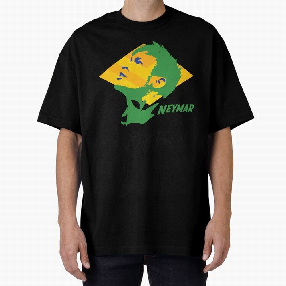 BRAZIL NEYMAR JR. WC 14 FOOTBALL T-SHIRT Essential T-Shirt Back the Journey through Global Football Passion for FIFA World Cup 2026 Group Stage, with Neymar, Haaland and Cristiano Ronaldo, France, Football Festival Excitement, Trophy Ambitions,