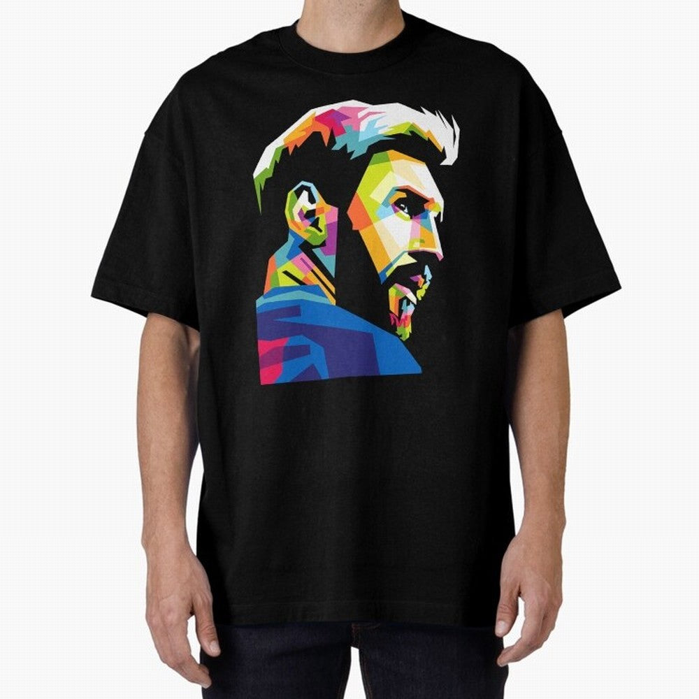 Wpap Leo Messi Graphic Oversized T-Shirt Stand Out with Spirit from the FIFA World Cup 2026 USA Canada Mexico Journey through Cristiano Ronaldo, Haaland and CR7 Highlights, Brazil, Portugal and Argentina Pride, Match Day Excitement, Supporter
