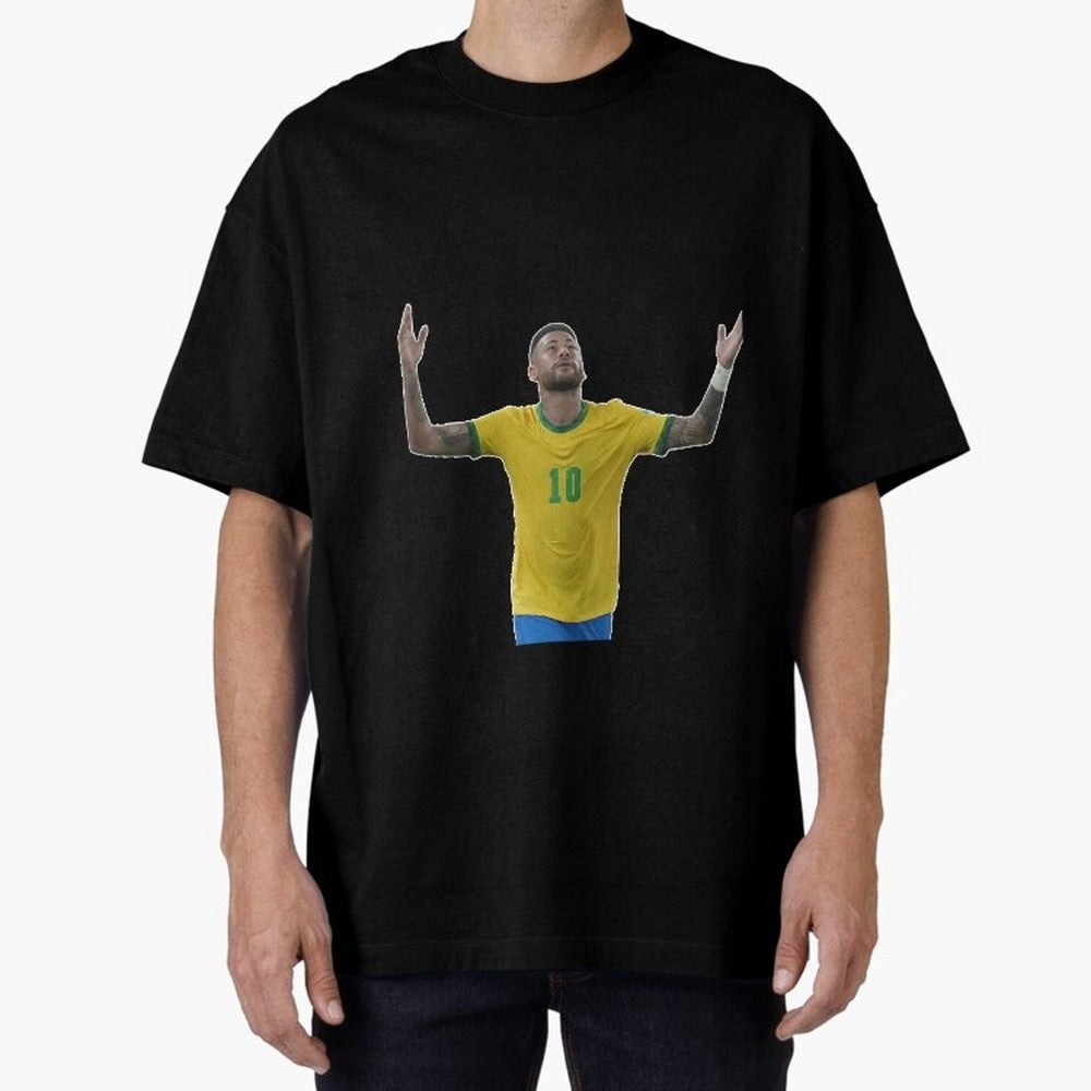 Neymar Jr. - Football Superstar Oversized T-Shirt Enjoy the Biggest Football Party of FIFA World Cup 2026 Group Stage Spirit, with Netherlands, CR7 and Messi, Tournament Hype, Historic Matchups, Family Viewing Parties and Global Sports Pride;