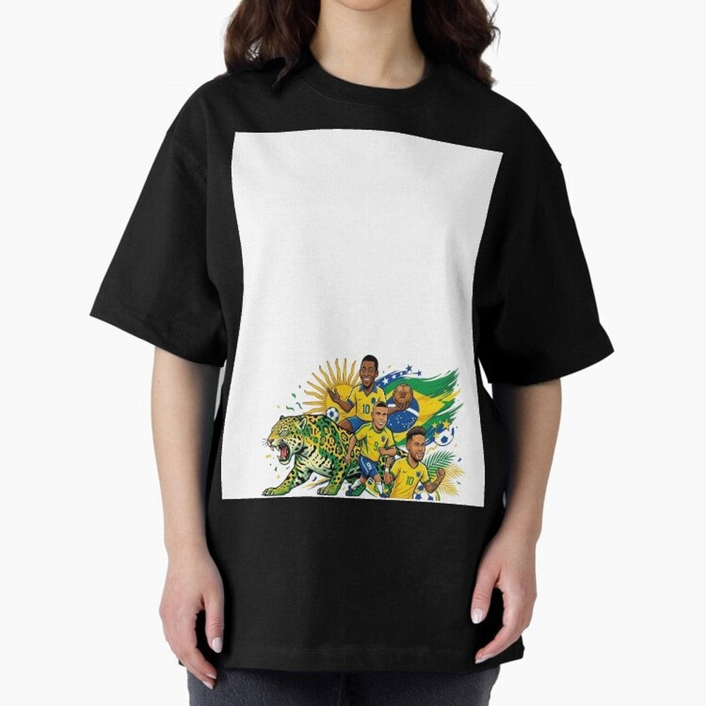 Unleash the spirit of the Sele??o! ? Graphic T-Shirt Stand Out with Spirit from FIFA World Cup 2026 USA Canada Mexico for Fans of CR7 and England and Germany, Bringing Football Passion, Legendary Performances, Festival Vibes and Supporter