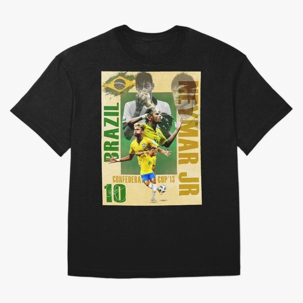 Neymar Jr Brazil World Cup Poster, Soccer Football Wall Art Print Decor Premium T-Shirt Make Game Day About FIFA World Cup 2026 Spirit, Connected to Argentina and Brazil, Messi, Champion Mindset, Group Stage Buzz, Knockout Tension and Passionate