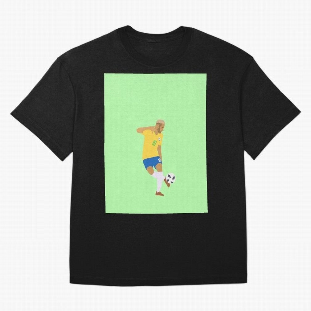 Neymar Brazil Football Control Skills Graphic T-Shirt Bring International Match Energy to FIFA World Cup 2026 for Fans of Messi and Germany, Bringing Global Supporter Spirit, Legendary Goals, National Colors and Tournament Celebration; Created for
