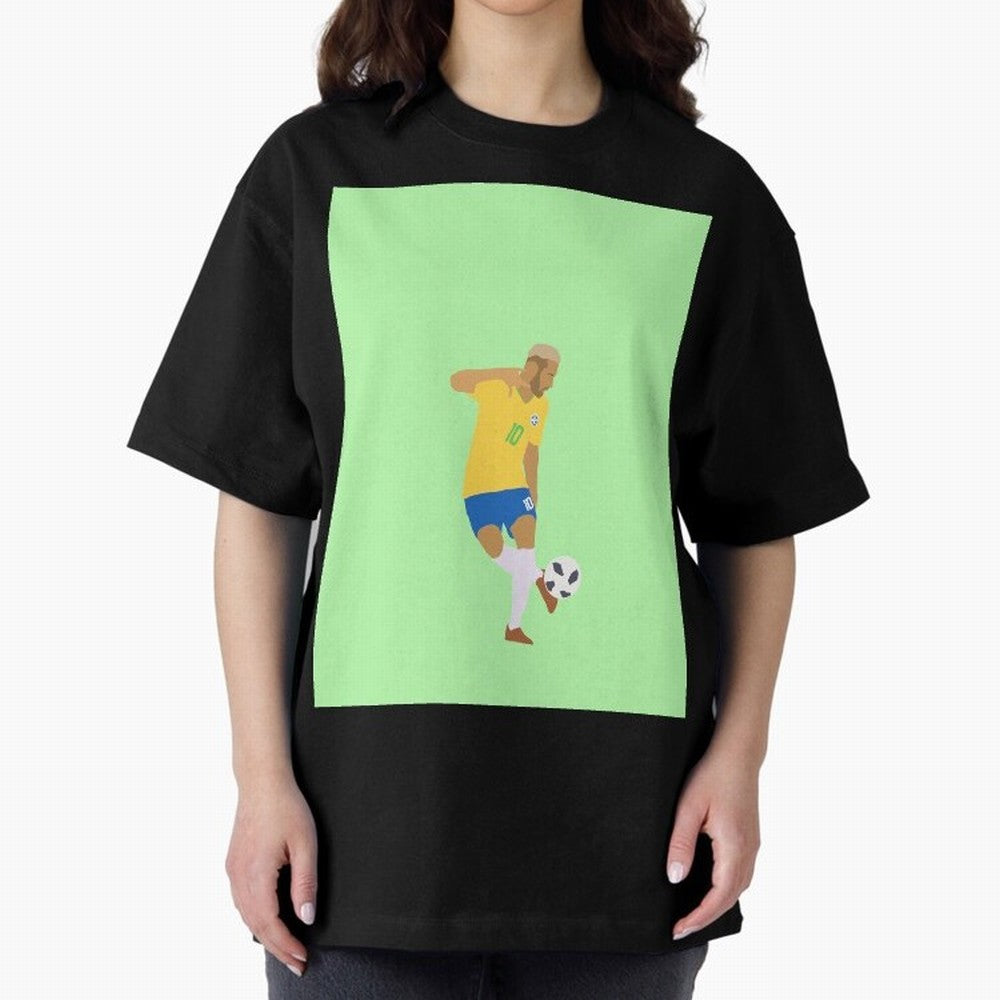 Neymar Brazil Football Control Skills Graphic T-Shirt Bring International Match Energy to FIFA World Cup 2026 for Fans of Messi and Germany, Bringing Global Supporter Spirit, Legendary Goals, National Colors and Tournament Celebration; Created for