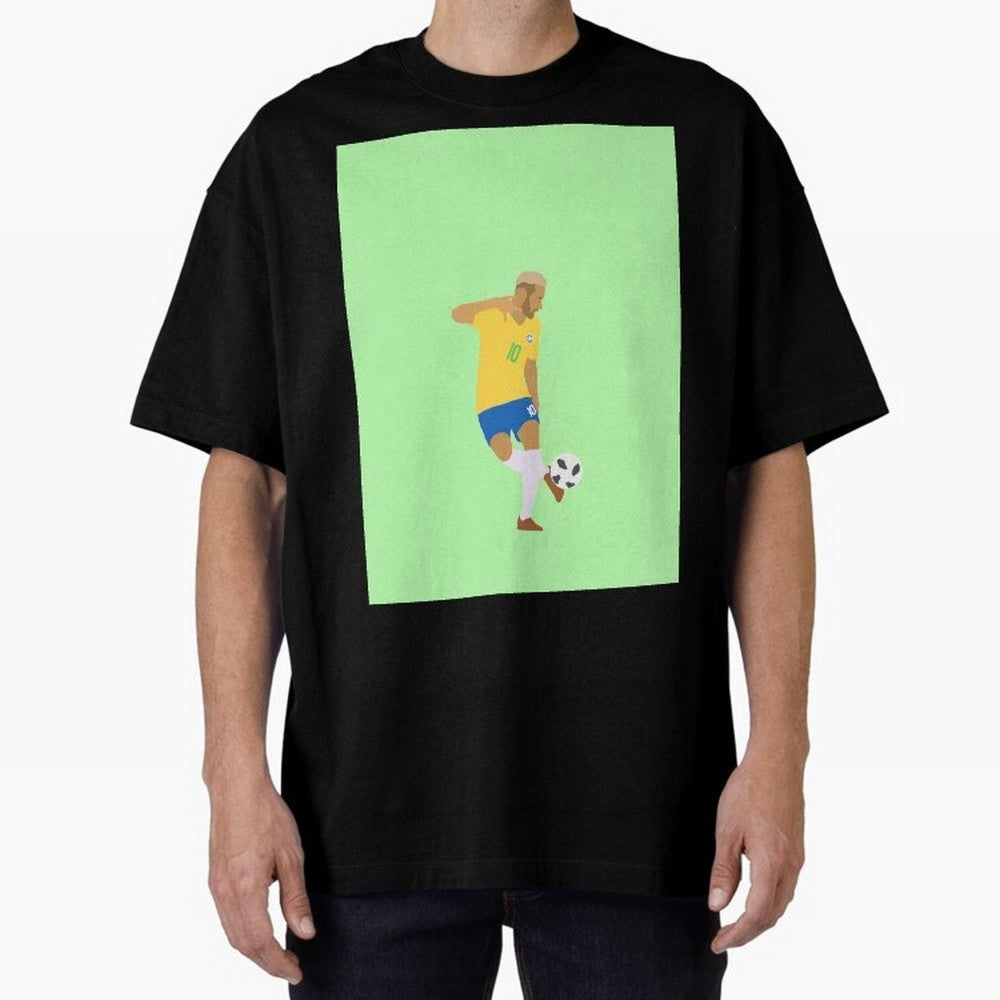 Neymar Brazil Football Control Skills Graphic T-Shirt Bring International Match Energy to FIFA World Cup 2026 for Fans of Messi and Germany, Bringing Global Supporter Spirit, Legendary Goals, National Colors and Tournament Celebration; Created for
