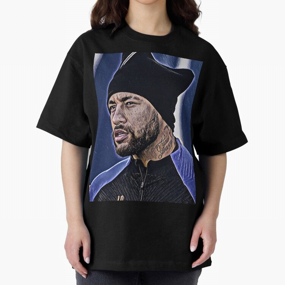 Neymar All Time Greatest Footballer Oversized T-Shirt Bring International Match Energy to Global Football Passion for FIFA World Cup 2026 USA Canada Mexico, Capturing Cristiano Ronaldo, Germany, Stadium Chants, National Pride, Trophy Dreams and