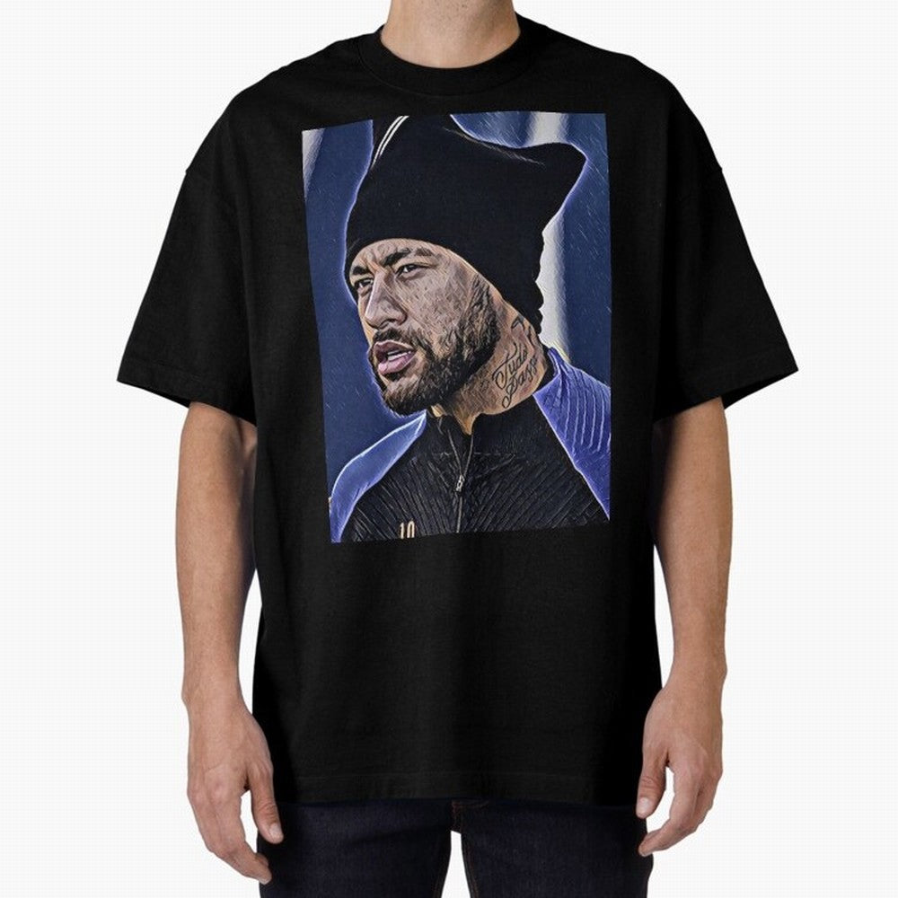 Neymar All Time Greatest Footballer Oversized T-Shirt Bring International Match Energy to Global Football Passion for FIFA World Cup 2026 USA Canada Mexico, Capturing Cristiano Ronaldo, Germany, Stadium Chants, National Pride, Trophy Dreams and