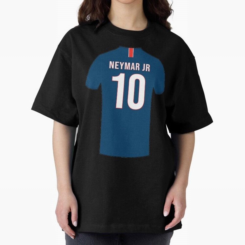 Neymar football jersey Oversized T-Shirt Feel the Trophy Chase of the FIFA World Cup 2026 Journey through Messi Highlights, Brazil Pride, Football Festival Excitement, Trophy Ambitions, Country Rivalries and Star Player Buzz; Ideal for Passionate