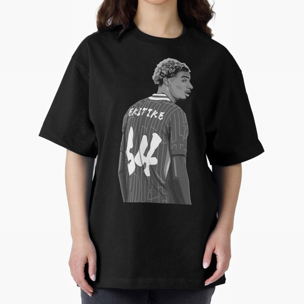 Hugo Ekitike Black and White Version Classic T-Shirt Show Support during FIFA World Cup 2026 USA Canada Mexico Filled with Mbappe, Portugal Energy, Stadium Chants, National Pride, Trophy Dreams and Unforgettable Football Memories; Great for Watch