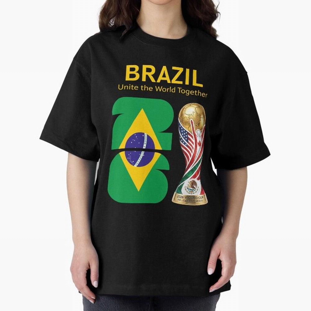World Cup 2026, IMG 017, BRAZIL 001 Classic T-Shirt Stand Out with Spirit from the FIFA World Cup 2026 Journey through Neymar, Haaland and Cristiano Ronaldo Highlights, Argentina and Brazil Pride, Fan Favorite Moments, National Team Passion, Big
