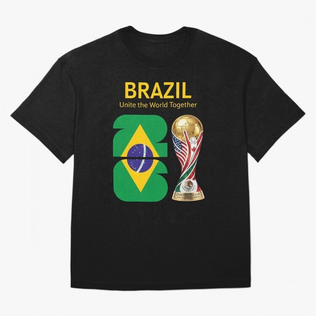 World Cup 2026, IMG 017, BRAZIL 001 Classic T-Shirt Stand Out with Spirit from the FIFA World Cup 2026 Journey through Neymar, Haaland and Cristiano Ronaldo Highlights, Argentina and Brazil Pride, Fan Favorite Moments, National Team Passion, Big