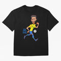 Neymar Oversized T-Shirt Stand with FIFA World Cup 2026 Group Stage Spirit, Celebrating Netherlands, Messi, CR7 and Mbappe, Classic Soccer Heritage, Championship Pressure, Fan Loyalty and International Pride; Ideal for Fans Who Follow Messi,