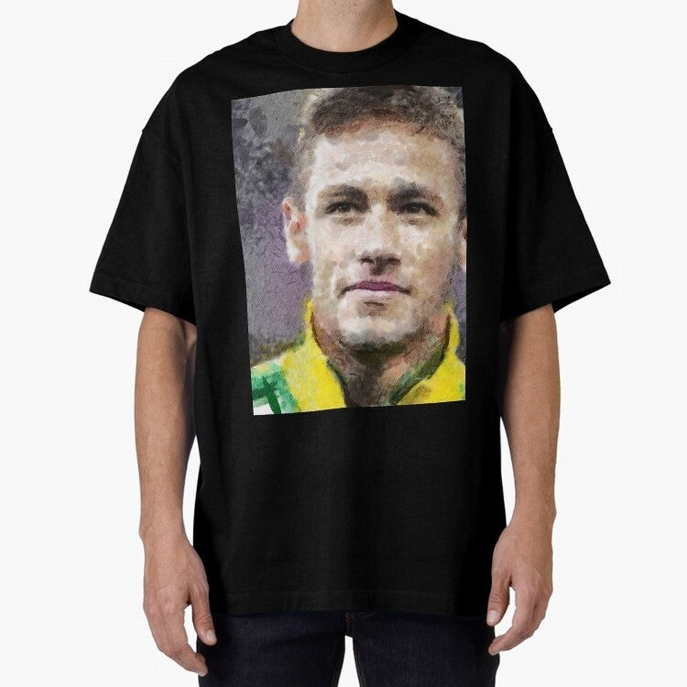Neymar Oversized T-Shirt Honor the Beautiful Game during FIFA World Cup 2026 for Fans of Cristiano Ronaldo and France and Portugal, Bringing Match Day Excitement, Supporter Culture, Golden Goals and Global Football Passion; Ideal for Passionate