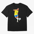 Neymar Oversized T-Shirt Celebrate Supporters United by the FIFA World Cup 2026 USA Canada Mexico Journey through CR7 and Messi Highlights, Brazil Pride, Tournament Hype, Historic Matchups, Family Viewing Parties and Global Sports Pride; Ideal for