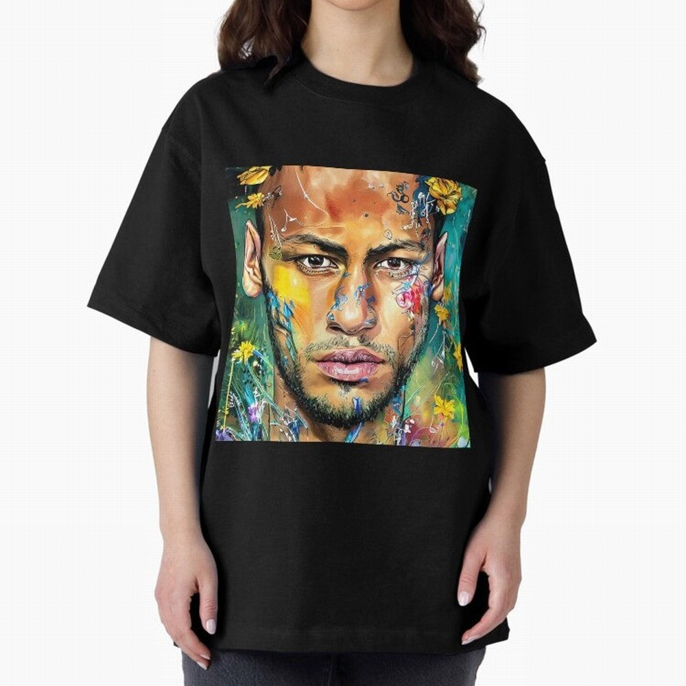 Neymar Oversized T-Shirt Stand Proud for FIFA World Cup 2026 Group Stage Centered on Messi and Cristiano Ronaldo, England, France and Netherlands Energy, Retro Football Energy, Iconic Rivalries, Trophy Chase Drama and Stadium Atmosphere; Ideal for