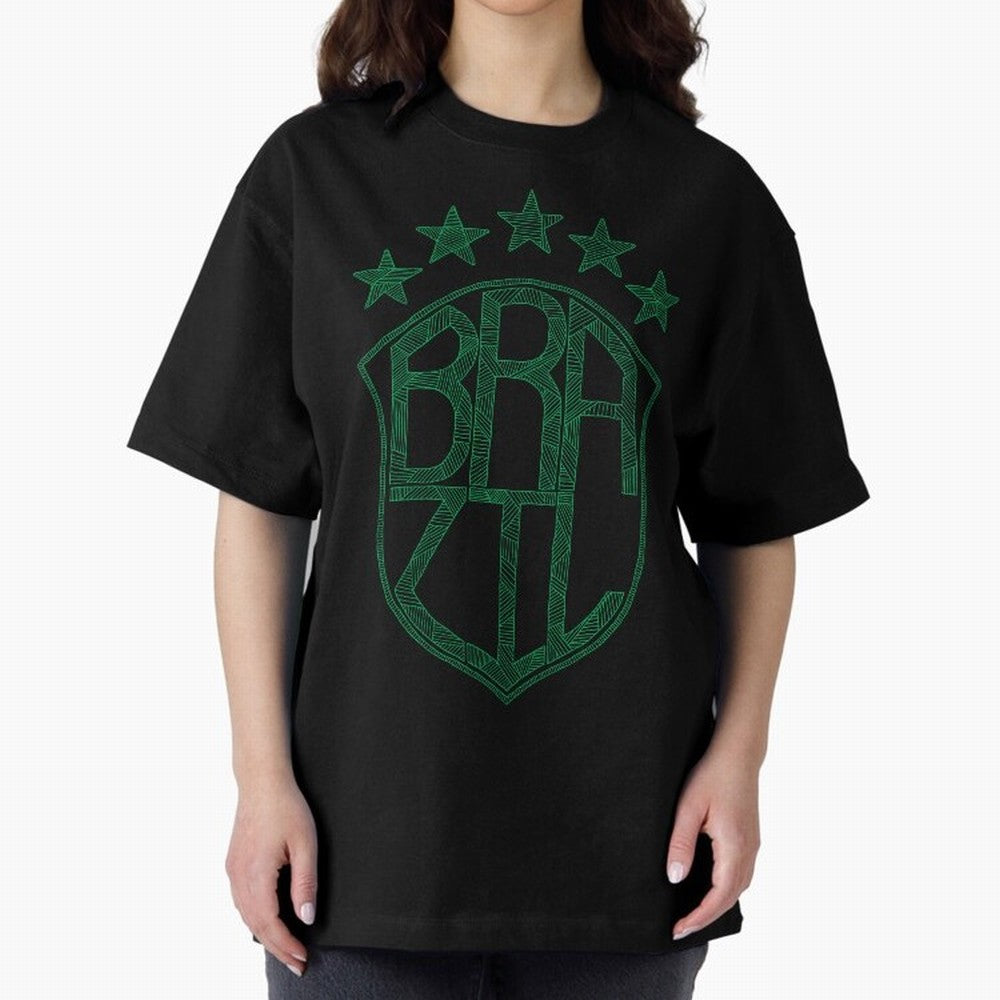 Brazil Classic T-Shirt Celebrate the Magic of Global Football Passion for FIFA World Cup 2026 USA Canada Mexico, Capturing Neymar, Germany, Vintage Soccer Flavor, Modern Football Stars, National Flags and Final Night Emotion; Great for Supporters