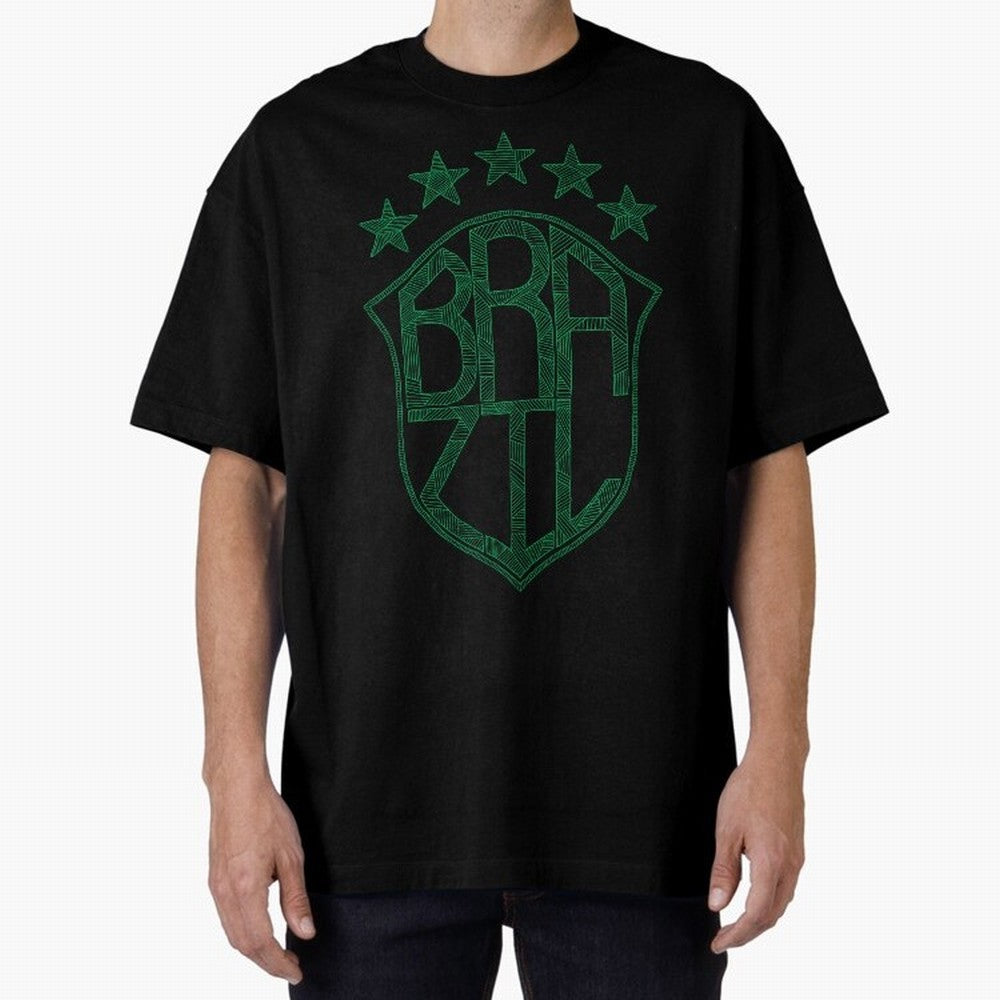 Brazil Classic T-Shirt Celebrate the Magic of Global Football Passion for FIFA World Cup 2026 USA Canada Mexico, Capturing Neymar, Germany, Vintage Soccer Flavor, Modern Football Stars, National Flags and Final Night Emotion; Great for Supporters