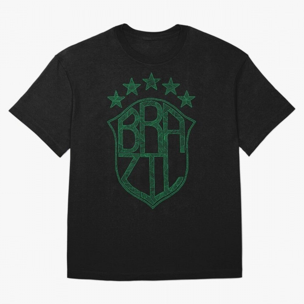 Brazil Classic T-Shirt Celebrate the Magic of Global Football Passion for FIFA World Cup 2026 USA Canada Mexico, Capturing Neymar, Germany, Vintage Soccer Flavor, Modern Football Stars, National Flags and Final Night Emotion; Great for Supporters