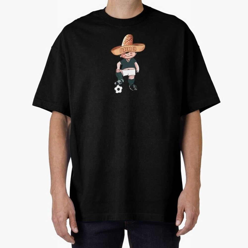 Classic Soccer Retro Mexico 1970 Oversized T-Shirt Keep Football History Alive during Match Day Hype around FIFA World Cup 2026, Haaland, Argentina, Tournament Hype, Historic Matchups, Family Viewing Parties and Global Sports Pride; Ideal for