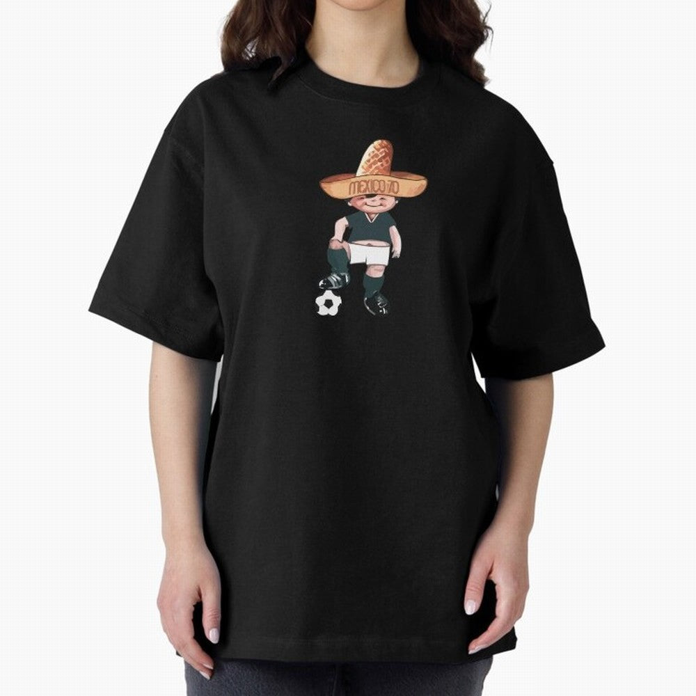 Classic Soccer Retro Mexico 1970 Oversized T-Shirt Keep Football History Alive during Match Day Hype around FIFA World Cup 2026, Haaland, Argentina, Tournament Hype, Historic Matchups, Family Viewing Parties and Global Sports Pride; Ideal for