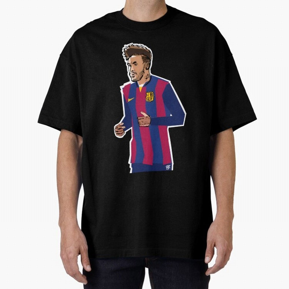 Neymar prime Oversized T-Shirt Celebrate Classic Football Spirit in the FIFA World Cup 2026 USA Canada Mexico Journey through Neymar Highlights, Argentina, France and Brazil Pride, Stadium Chants, National Pride, Trophy Dreams and Unforgettable