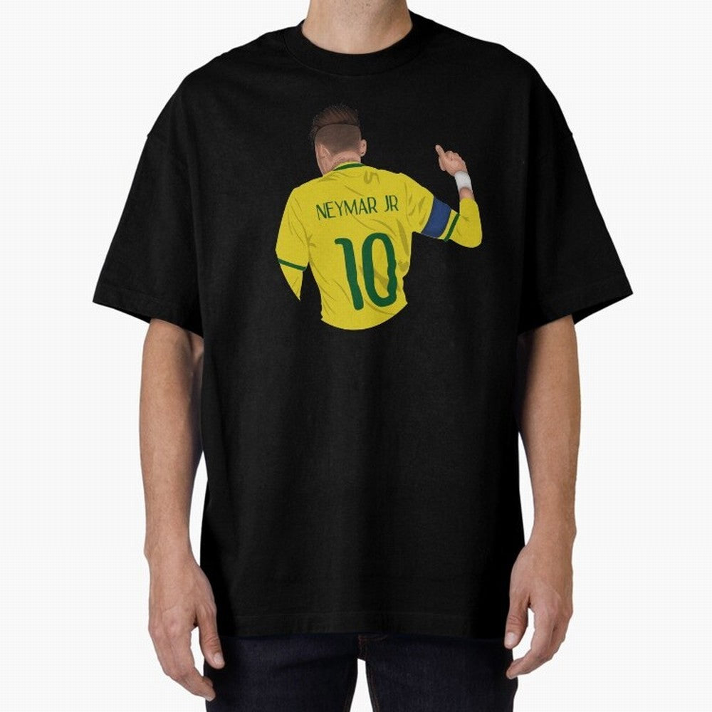 Neymar Junior Oversized T-Shirt Support Your Favorite Stars during FIFA World Cup 2026 for Fans of CR7 and Messi and England, France and Netherlands, Bringing Soccer Culture, Superstar Moments, National Team Dreams and Competitive Fire; Created for