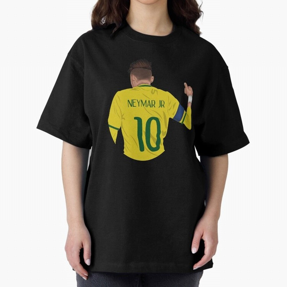 Neymar Junior Oversized T-Shirt Support Your Favorite Stars during FIFA World Cup 2026 for Fans of CR7 and Messi and England, France and Netherlands, Bringing Soccer Culture, Superstar Moments, National Team Dreams and Competitive Fire; Created for