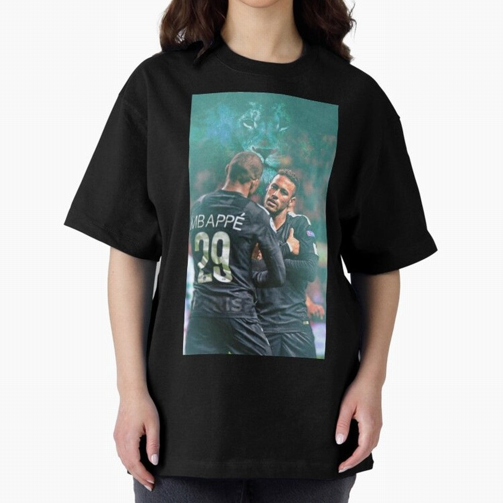 Art Neymar Wallpaper Oversized T-Shirt Experience FIFA World Cup 2026 Celebrating Haaland, Spain Energy, Global Supporter Spirit, Legendary Goals, National Colors and Tournament Celebration; Great for Supporters Who Love Legendary Players, National