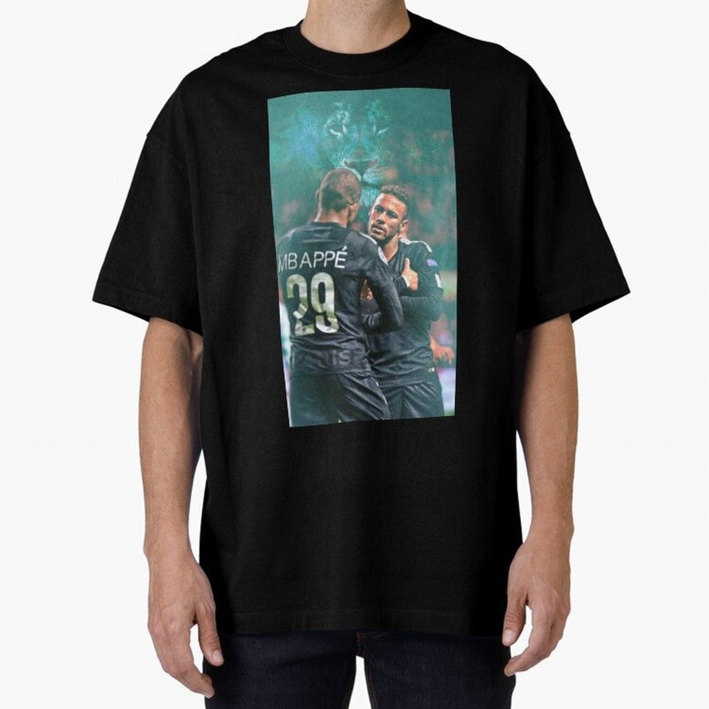 Art Neymar Wallpaper Oversized T-Shirt Experience FIFA World Cup 2026 Celebrating Haaland, Spain Energy, Global Supporter Spirit, Legendary Goals, National Colors and Tournament Celebration; Great for Supporters Who Love Legendary Players, National