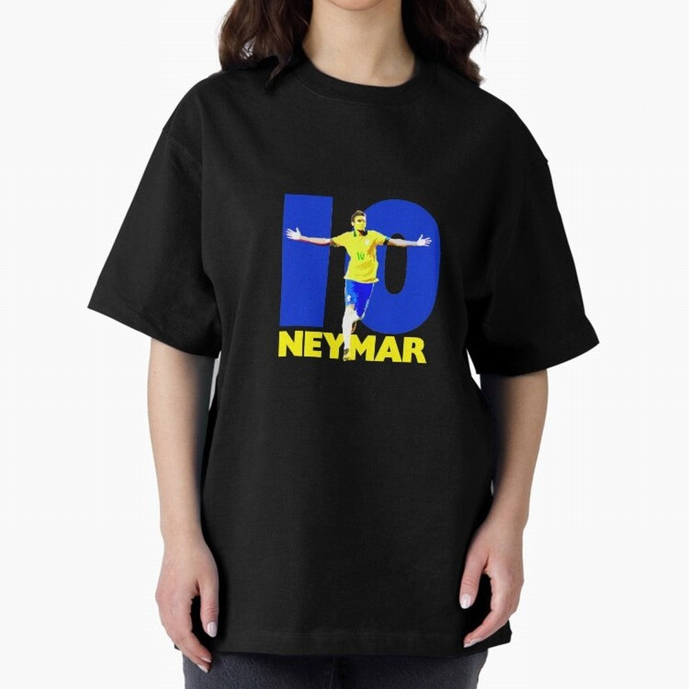 Neymar 10 Oversized T-Shirt Support the Legends of Global Football Passion for FIFA World Cup 2026, with Neymar, Haaland and Cristiano Ronaldo, Portugal, Spain and Germany, Football Festival Excitement, Trophy Ambitions, Country Rivalries and Star